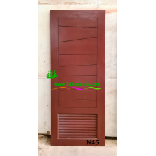 ประตูห้องน้ำไม้สัก รหัส N45